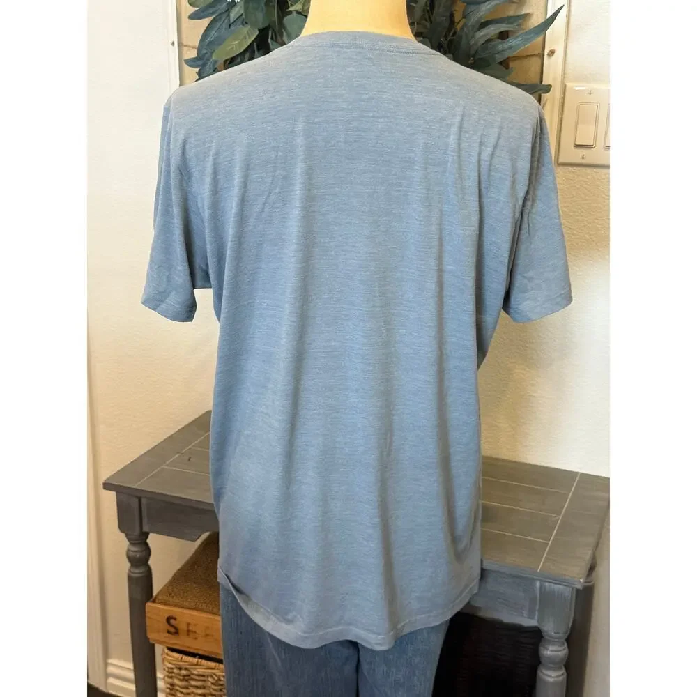 THE NORTH FACE Tee T-Shirt Dusty Blue Men's size XL Outdoors Hiking Camping